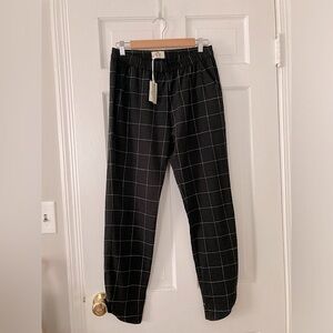 Marine Layer Alison windowpane pull on pants S